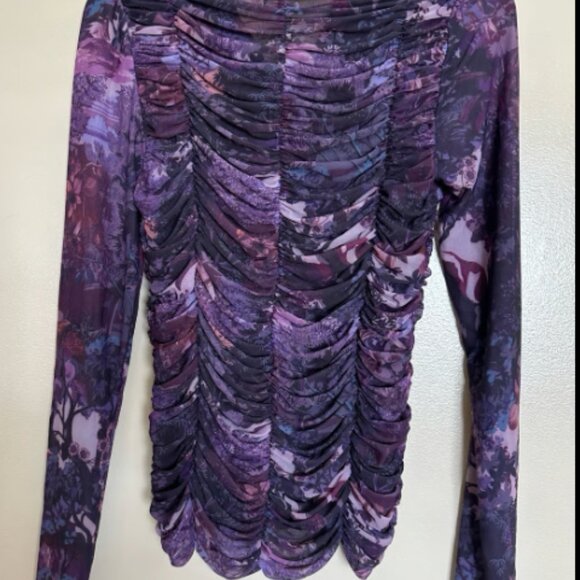 BNWT! Pilcro Collared Mesh Buttondown Shirt - Picture 7 of 8